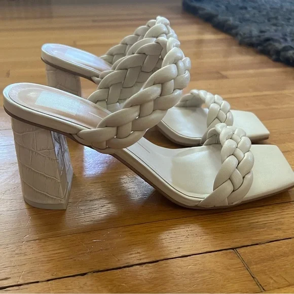 New Dolce Vita Paily Braided Sandal with Block Heel - Women’s 9 - Picture 3 of 7